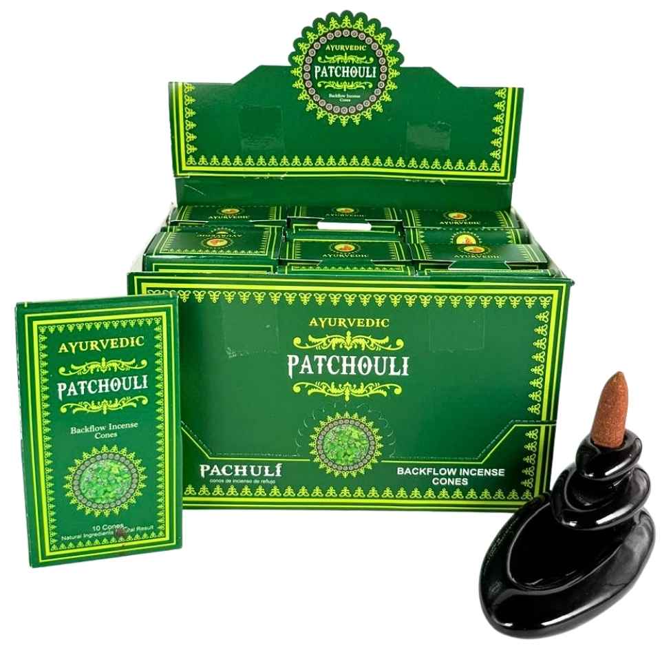 Cônes de débit encens de patchouli ayurvédiques